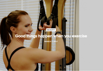 Good things happen when you exercise, Sunny Studio